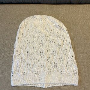 Cream Knit Beanie